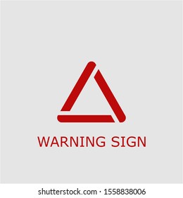 Professional vector warning sign icon. Warning sign symbol that can be used for any platform and purpose. High quality warning sign illustration.