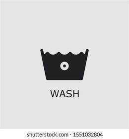 Professional vector wash icon. Wash symbol that can be used for any platform and purpose. High quality wash illustration.