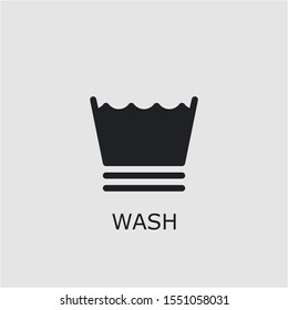 Professional vector wash icon. Wash symbol that can be used for any platform and purpose. High quality wash illustration.