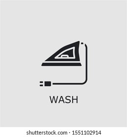 Professional vector wash icon. Wash symbol that can be used for any platform and purpose. High quality wash illustration.