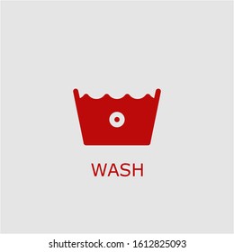 Professional vector wash icon. Wash symbol that can be used for any platform and purpose. High quality wash illustration.