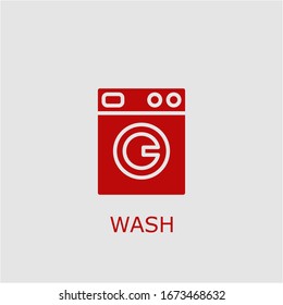 Professional vector wash icon. Wash symbol that can be used for any platform and purpose. High quality wash illustration.