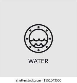Professional vector water icon. Water symbol that can be used for any platform and purpose. High quality water illustration.
