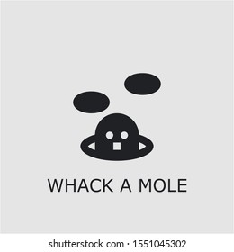 Professional vector whack a mole icon. Whack a mole symbol that can be used for any platform and purpose. High quality whack a mole illustration.