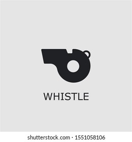 Professional vector whistle icon. Whistle symbol that can be used for any platform and purpose. High quality whistle illustration.