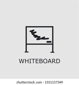 Professional vector whiteboard icon. Whiteboard symbol that can be used for any platform and purpose. High quality whiteboard illustration.
