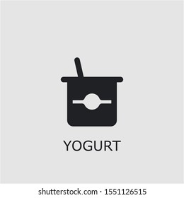 Professional vector yogurt icon. Yogurt symbol that can be used for any platform and purpose. High quality yogurt illustration.