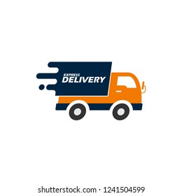 Professional vehicle icon: Delivery truck coloring, Can be use for logo