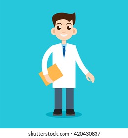 Professional vet doctor character