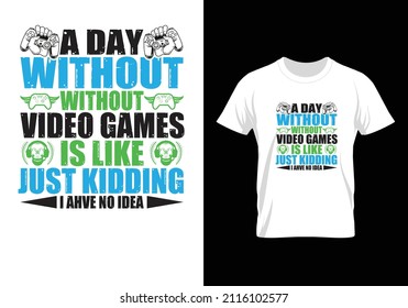 Professional Video Games Vector t shirt design 
