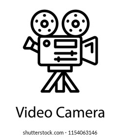 
A professional video recorder camera
