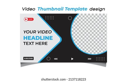 Professional video thumbnail design and Video cover photo for social media, Editable Thumbnail design for any video.