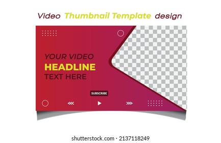 Professional video thumbnail design and Video cover photo for social media, Editable Thumbnail design for any video.