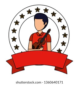 professional violinist avatar character