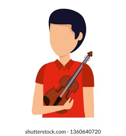 professional violinist avatar character
