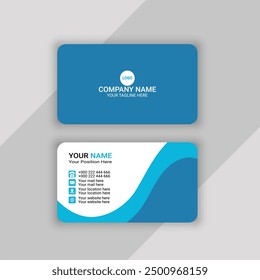 professional visiting card or business card template design