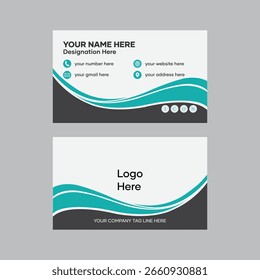 Vetor de design de placa de visita profissional