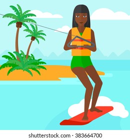 Professional wakeboard sportswoman.