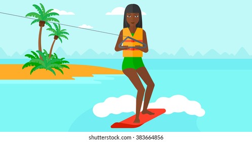 Professional wakeboard sportswoman.