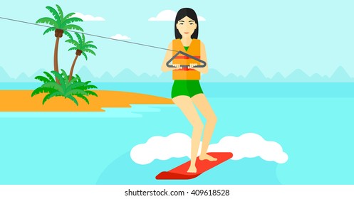 Professional wakeboard sportswoman.
