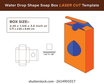 Professional Water Drop Soap Box LASER CUT Design Files