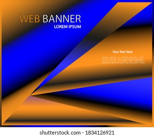 Professional Web Banner creative design Vector for web eps10.