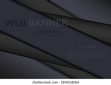 Professional Web Banner creative design Vector for web eps10.