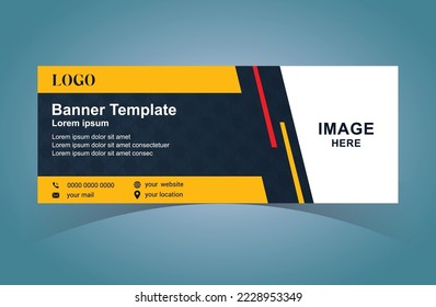 Plantilla de diseño de banner Web profesional. Diseño de pancartas en medios sociales.