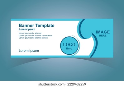 Plantilla de diseño de banner Web profesional. Diseño moderno de pancartas en medios sociales. Usable para Banner, Portada y Encabezado.