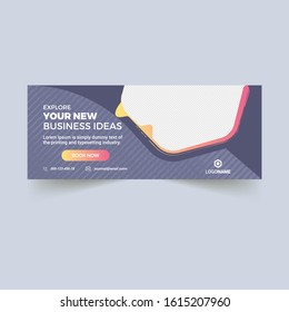 Professional website banner template design
