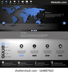 Professional Website Design Dark Template
