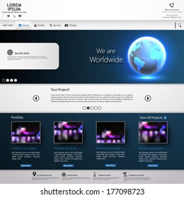 Professional Website Design Dark Template 