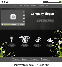 Professional Website Design Dark Template 