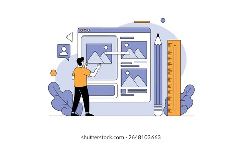 Professional Website Design Layout Planning and Development Process