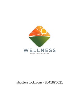 Plantilla de logotipo de bienestar profesional. archivo vector.