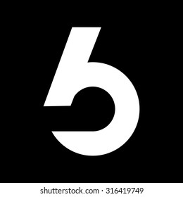 Professional white on black Logo Design. Vector