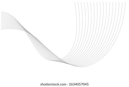 Professional White Wavy Line Background for Corporate Templates. Clean and formal abstract wave lines. Great for company profiles, annual reports, and business decks.