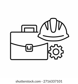 Ícone de experiência de trabalho profissional para engenharia civil e indústria técnica