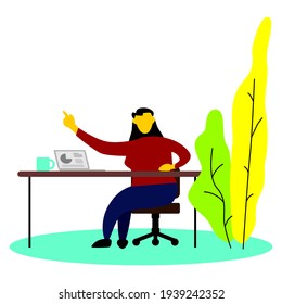 Professioneller Arbeiter-Manager, moderne Illustration