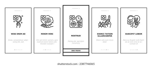 professional worker person job onboarding mobile vector. business employee, engineer construction, skill, manager, office human professional worker person job Illustration