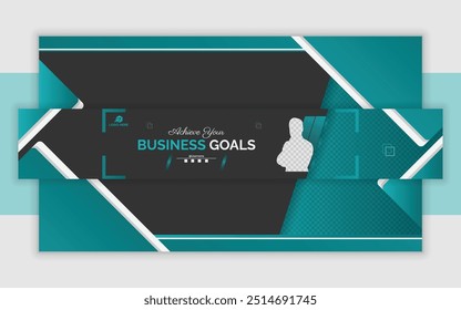 Design profissional de banner de canal do YouTube para empresários e empresários