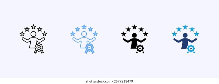 Professionalism Icon Set Multiple Style Collection