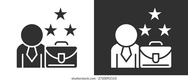 Conjunto De Iconos De Profesionalismo Colección De Vector Aislada En Blanco Y Negro