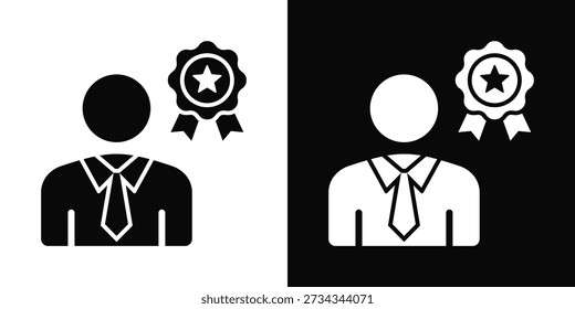 Professionalism Icon White And Black Background Style