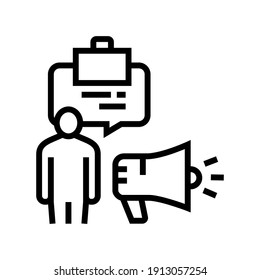 professionalism soft skill line icon vector. professionalism soft skill sign. isolated contour symbol black illustration