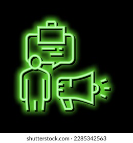 professionalism soft skill neon light sign vector. professionalism soft skill illustration