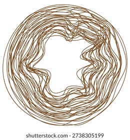Professionalized brownish Vector. Sophisticatedly lines patterns. Sophisticatedly circles symbols. Sophisticatedly messy silhouettes.
