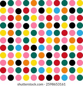 Professionally colored circles series background