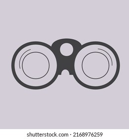 Professionally designed binoculars lens on a beautiful background