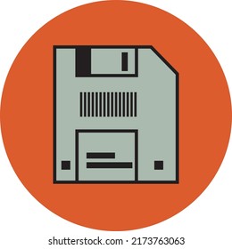 Professionally designed floppy disk computer icon